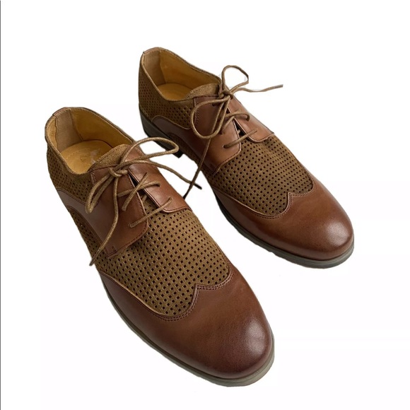 Joe’s Men’s Leather Chestnut Brown Oxford Shoe